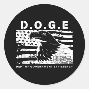 Sticker Rond D.o.p.e. Ministère De L'Efficacité Gouvernementale