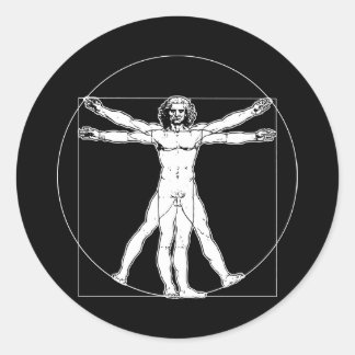 Sticker Rond Da Vinci Vitruve
