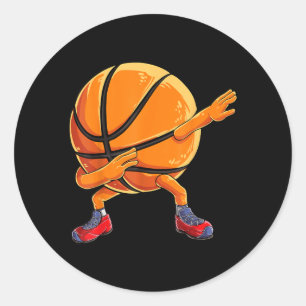Sticker Rond Dabbing Baseball Ball Drôle Hommes Femmes Joueur d