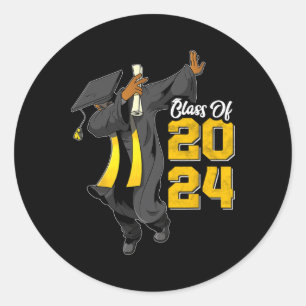 Sticker Rond Dabbing Graduation Cl Of Shirt African JunetDix