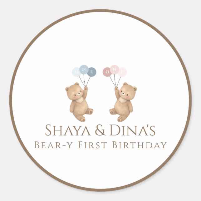 Sticker Rond D'abord tout mignon (Devant)