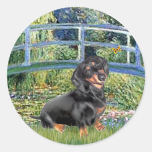 Sticker Rond Dachshund (BT4) - Pont