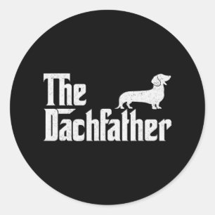 Sticker Rond Dachshund Funny Wiener Dons De Chien Pour Hommes F