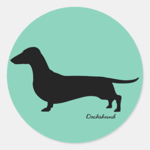 Sticker Rond Dachshund Gifts