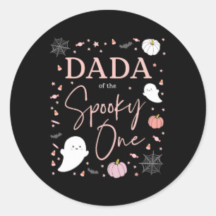 Sticker Rond Dada Du Éffrayant One Girl Premier Anniversaire Pi