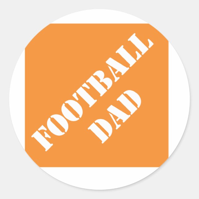 Sticker Rond Dadismes Football Papa (Devant)