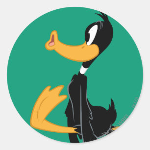 Sticker Rond DAFFY DUCK™ Être fou