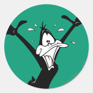 Sticker Rond DAFFY DUCK™ Excité