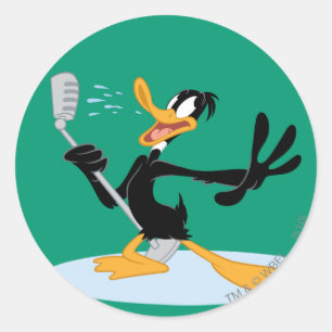 Sticker Rond DAFFY DUCK™ Singing