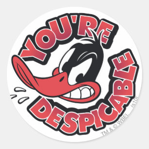 Sticker Rond DAFFY DUCK™ - Vous êtes désespéré