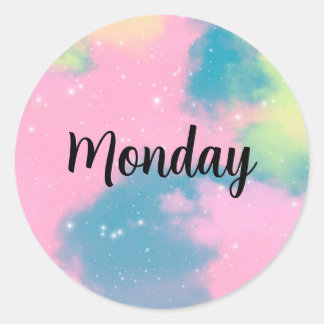 Sticker Rond Daily Or Monthly Customizable Labels