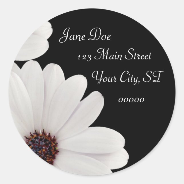 Sticker Rond Daisy (Devant)