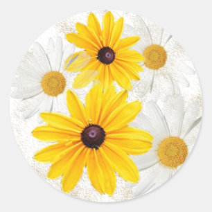 Sticker Rond Daisy