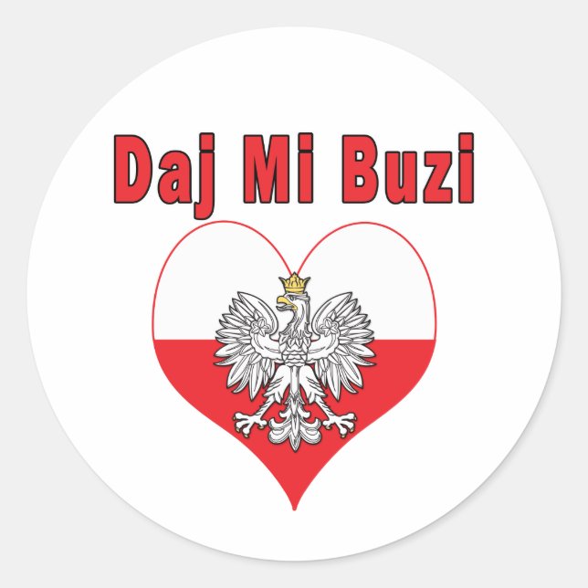 Sticker Rond Daj Mi Buzi Eagle Heart (Devant)