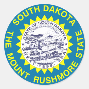 Sticker Rond Dakota du Sud