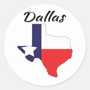 Sticker Rond Dallas - Texas
