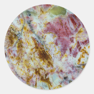Sticker Rond Dalle d'Opalite Verte Australienne