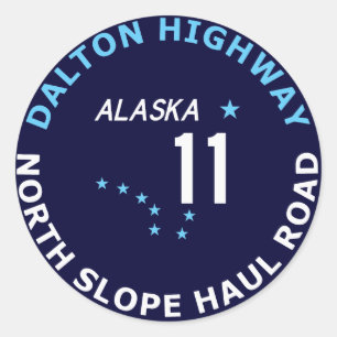 Sticker Rond Dalton Highway, North Slope Haul Road