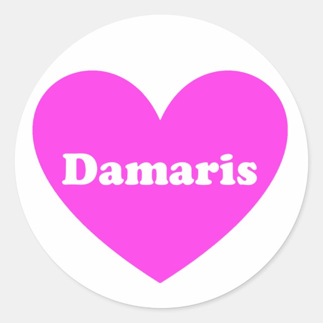Sticker Rond Damaris (Devant)