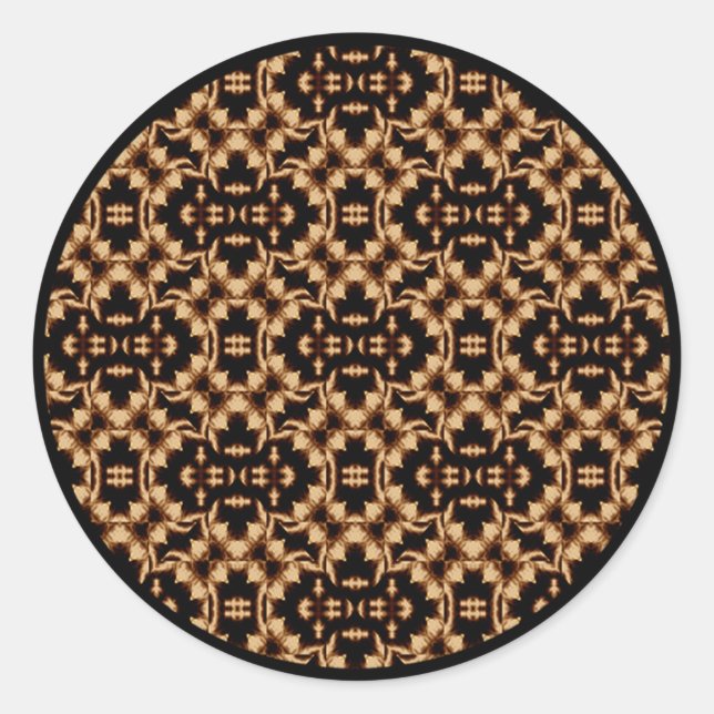 Sticker Rond Damask French Lace (Devant)