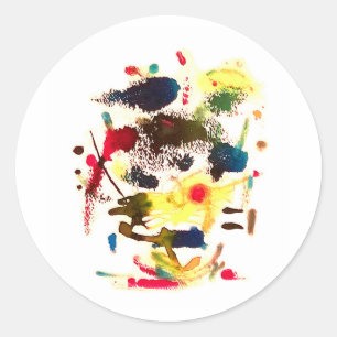 Sticker Rond Dame aux chats Samurai Hankamer Artjunkhaus Bande