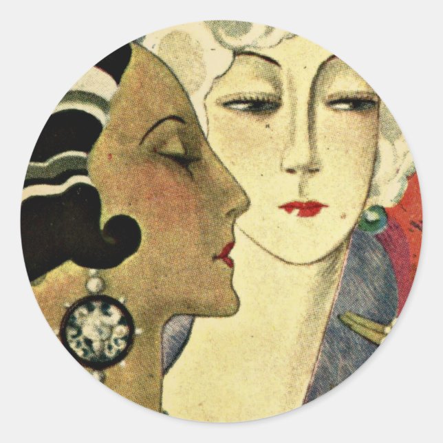 Sticker Rond Dames Aer Deco (Devant)