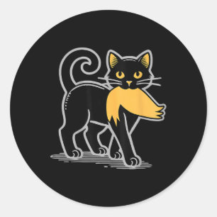 Sticker Rond Dames aux chats pour Kamala Harris Donald Trump 20
