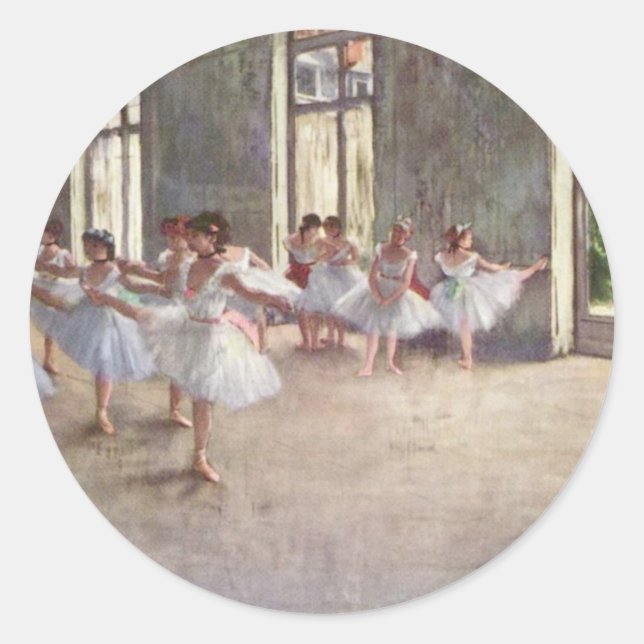Sticker Rond Dancers de Degas (Devant)