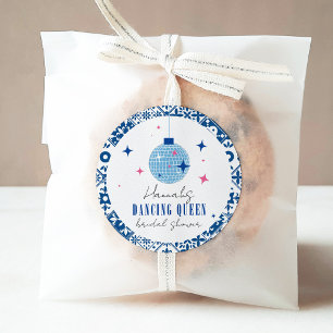 Sticker Rond Dancing Queen grecque Musical disco enterrement de