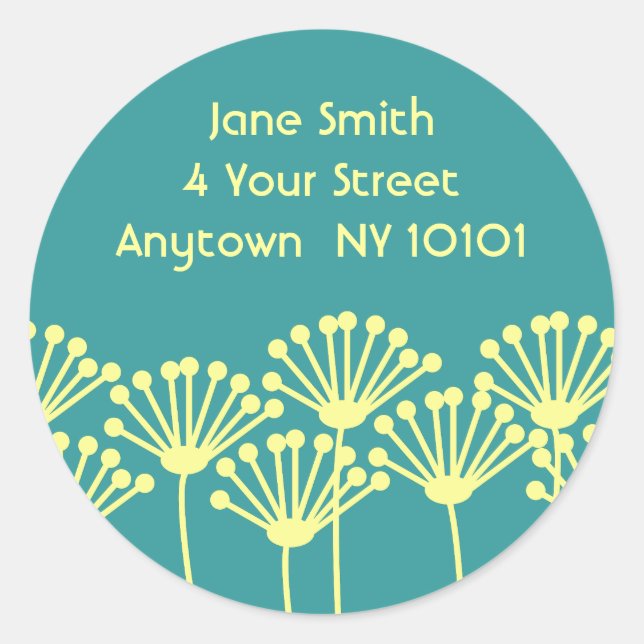 Sticker Rond Dandelion Breeze (Devant)