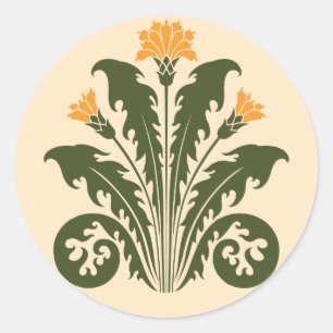 Sticker Rond Dandelions