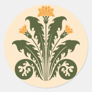 Sticker Rond Dandelions