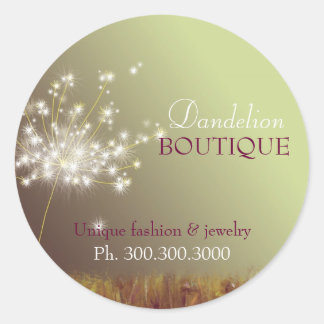 Sticker Rond Dandelions brillants Produit d'affaires