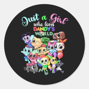Sticker Rond Dandys World Costume Filles _ Fille Qui Aime Les D