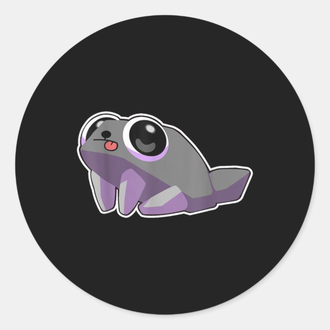 Sticker Rond Dandys World Pebble _ Anniversaire Enfants Pebble  (Devant)