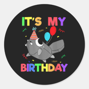 Sticker Rond Dandys World Pebble Décoration Anniversaire Pour E