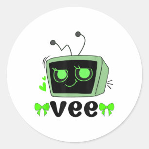 Sticker Rond Dandys World Vee Costume Pour Enfants Et Adultes