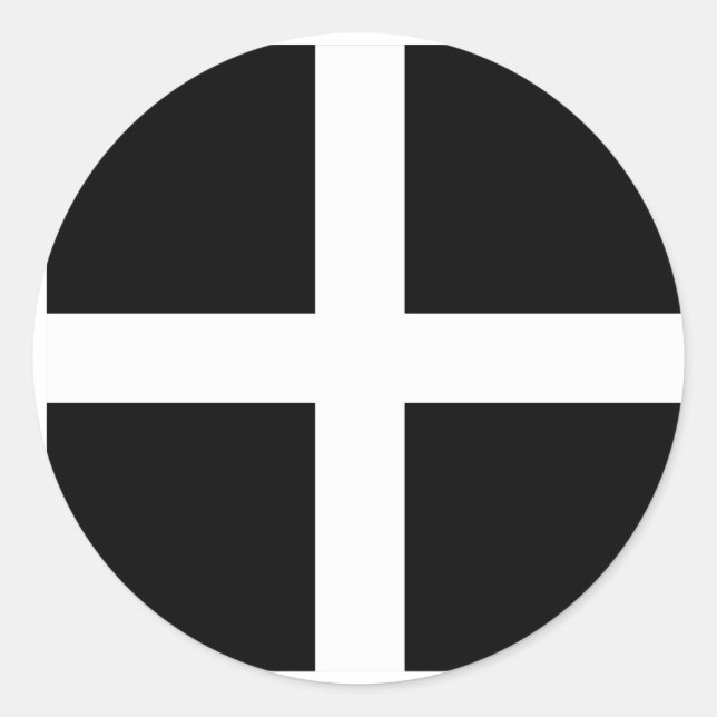 Sticker Rond Danemark en deuil, République démocratique du Cong (Devant)