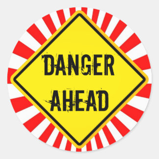 Sticker Rond danger