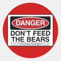 DANGER : Ne nourrissez pas les ours
