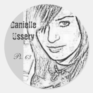 Sticker Rond Danielle Ussery