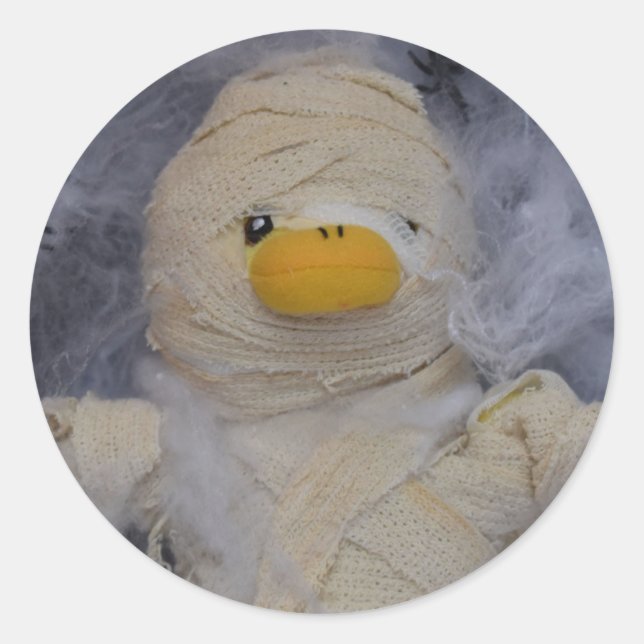 Sticker Rond Danny Duck la Momie  (Devant)