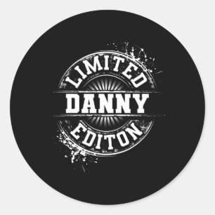 Sticker Rond Danny Limited Edition Funny Nom Personnalisé Plais