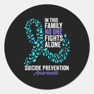 Sticker Rond Dans Cette Semaine De Prévention Du Suicide Dans C
