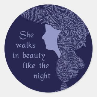 Sticker Rond Dans la Beauté