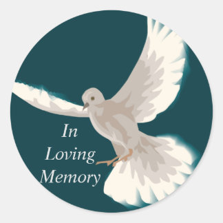 Sticker Rond Dans l'amour Memory Dove