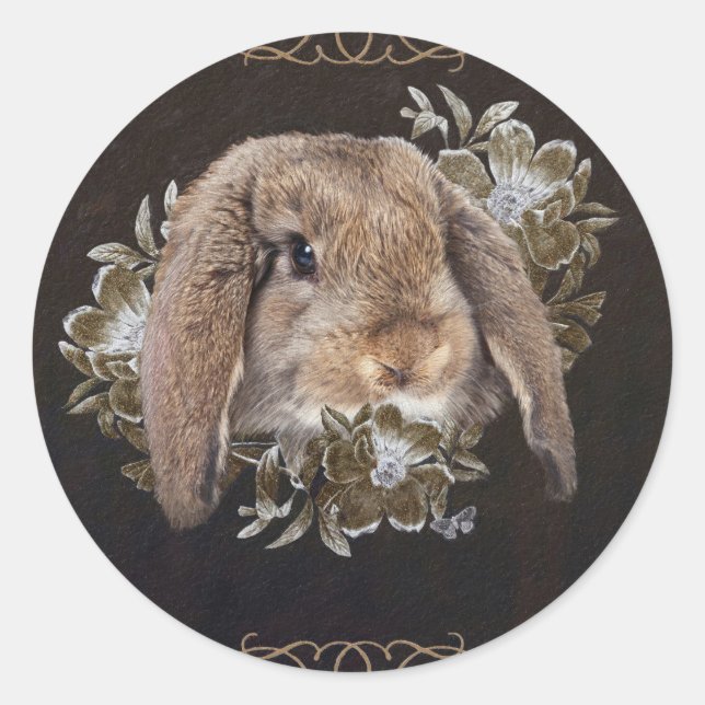 Sticker Rond Dans le jardin des Whispers (Devant)