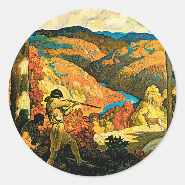 Sticker Rond Dans Le Vieux Kentucky (Devant)