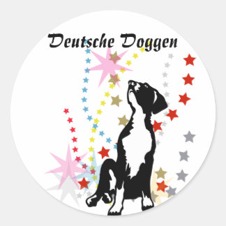 Sticker Rond Dans les étoiles