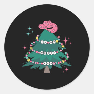 Sticker Rond Dans Ma Joyeuse Époque Noël Noël Noël Noël Arbre O